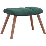  Stolica za ljuljanje s osloncem za noge tamnozelena baršunasta | shoptok.hr