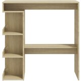 vidaXL Barska miza s policami sonoma hrast 100x50x101,5 cm iverna pl. | Shoptok.si