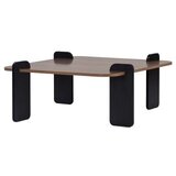 Hanah home Sto za dnevnu sobu Marais Venezia Walnut Wood Black | Eponuda.com