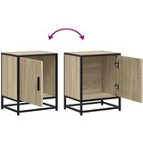 vidaXL Nočna omarica 2 kosa sonoma hrast 40x31x50 cm inž. les/kovina | Shoptok.si