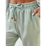 DStreet Spodnie damskie materiałowe wide leg LINESSA zielone | Shoptok.si