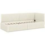  Kutni okvir kreveta s uzglavljem Krema 80 cm x 200 cm Baršun | shoptok.hr