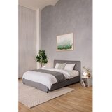 Bonami Selection Sivi tapecirani bračni krevet s podnicom i prostorom za odlaganje 180x200 cm Myra Slim Line – | shoptok.hr