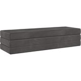 SOFA na razvlačenje 200 x 67 x 45 cm Tamnosiva | Shoptok.si