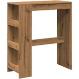  Barski stol s držačima boja hrasta 90x40x103,5 cm drveni | shoptok.hr