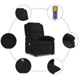  fotelja crna tkanina - Crna 1 Ručno guranje unatrag Da | shoptok.hr