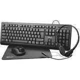 Trust Primo 4in1 Office set tastatura+wireless miš+podloga za miiš+slušalice | Eponuda.ba
