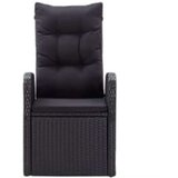  5-dijelni vrtni blagovaonski set s jastucima crni | shoptok.hr