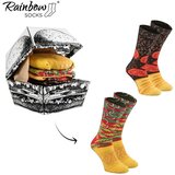 ZOOKSY/RAINBOW SOCKS Rainbow Socks Burger Socks 2 Pairs | ePonuda.com