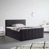 Mömax Postelja Boxspring Damon, Črna, 180x200 | Shoptok.si