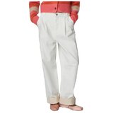 Stella Nova Hlače TWO-TONED COTTON PANTS Bela Cene