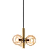  Visilica na sajli ROLLO 3xE14/5W/230V zlatna/dimljeno bež | Eponuda.com