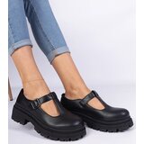 Gemre Black platform faux leather shoes Belever | Shoptok.si