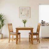  Stolac za blagovanje 2 pcs Čvrsto Hrastovo Drvo Siva | shoptok.hr
