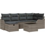  Sjedeća garnitura za vrt 7 kom. Poli ratan Bež 55 x 55 x 37 cm | shoptok.hr