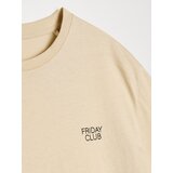 Sinsay Pamučna majica s natpisom Friday Club | shoptok.hr
