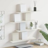  Lebdeća polica Zidne 4 pcs Bijeli 60 x 18 x 2,5 cm Čelik | shoptok.hr