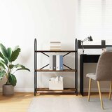 vidaXL Knjižna polica Dimljeni hrast 80 x 30 x 109 cm Konstruiran les | Shoptok.si