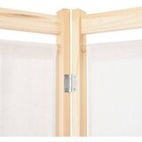Sobna pregrada sa 6 panela od tkanine 240 x 170 x 4 cm krem | shoptok.hr