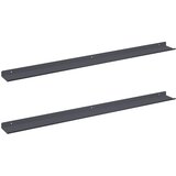  Lebdeća polica Zidne 2 pcs Antracit 100 x 9 x 2,5 cm Čelik | Eponuda.ba