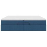  Otomanski okvir kreveta s madracima plavi 200x200cm tkanine | shoptok.hr