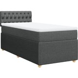 Maison Chic Box spring postelja - Vzmetna postelja z vzmetnico temno siva 90x190 cm blago SL3880, (21908515) | Shoptok.si