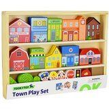 Tooky Toy drvene gradske zgrade i set figurica | shoptok.hr