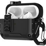 INF Zaščitno ohišje, združljivo z AirPods Pro/Pro 2, TPU+PC, črno, z varnostno ključavnico in karabinom, (5000074624) | Shoptok.si