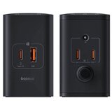 Baseus Kućni Punjač Display GaN Desktop, 3x USB-C/USB-A/DC, 240W+4x kabel, Black, P10163902112-00 | shoptok.hr