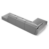 Mazzini Sofas Svijetlo siva baršunasti kutna garnitura (s lijevim kutom/s ležaljkom) Vanda – | shoptok.hr