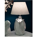 Mauro Ferretti Bijela/u srebrnoj boji stolna lampa keramička s tekstilnim sjenilom (visina 51 cm) Shiney – | shoptok.hr