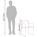  15-dijelni vrtni blagovaonski set crni od tekstilena | shoptok.hr