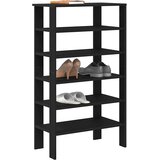  Stalak za cipele crni 61x32x105 cm od konstruiranog drva | shoptok.hr