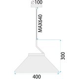 Toolight Viseća lampa BLACK APP1670-1CP | shoptok.hr