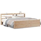  Okvir kreveta s uzglavljem 180 x 200 cm masivna borovina | shoptok.hr