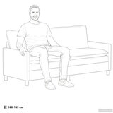  Set sofe 2 kom. Plava Baršun | shoptok.hr