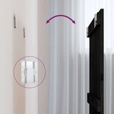  Stensko posteljno vzglavje črno 82,5x3x60 cm trdna borovina, (20737878) | Shoptok.si