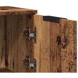 vidaXL Komoda 2 kom staro drvo 30x30x70 cm konstruirano drvo | shoptok.hr