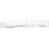  10-dijelni set vrtnih sofa bijeli od masivne borovine | shoptok.hr