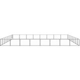 vidaXL kavez za pse crni 64 m² čelični | shoptok.hr