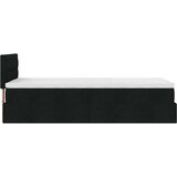 vidaXL otomanski okvir kreveta s madraca crni 80x200cm od tkanine | shoptok.hr