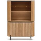 Kave Home Regal za knjige od drva manga u prirodnoj boji 120x170 cm Licia - Cijene