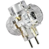 Commel Električni razdelilnik trojni (16 A, 3.500 W, Prozorna) | Shoptok.si