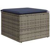  Vrtna garnitura - 8-dijelni set vrtnih sofa od poliratana s jastucima sivi - Siva Bez stola 1 | shoptok.hr