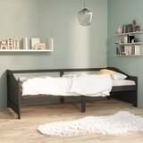  Trosjed / dnevni ležaj tamnosivi 90x200 cm od masivne borovine | shoptok.hr