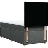  Krevet s oprugama i madracem tamnosivi 90x200 cm od tkanine | shoptok.hr