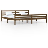 Maison Chic Posteljni okvir - Dvoposteljna postelja - Zakonska postelja medeno rjav iz trdnega lesa 200x200 cm-J5276, (21760151) Cene
