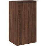  Sprejemna miza rjavi hrast 55x50x103,5 cm inženirski les | Shoptok.si
