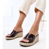 Gemre Transparent wedge espadrille sandals Felicity Cene