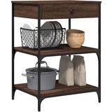  Kuhinjska kolica boja hrasta 60x48x89,5 cm konstruirano drvo | shoptok.hr